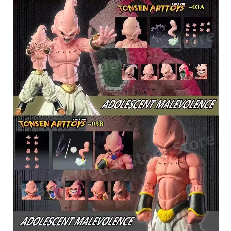 Tonsenarttoys 드래곤볼 S.H.Figuarts SHF 청소년 악성화, Majin Buu Boo 어린이 애니메이션 액션 피규어, 모델 수집가 장난감