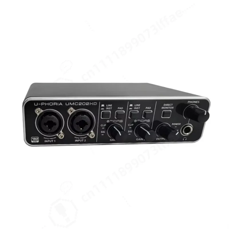 Professional USB External Audio Interface, Sound Card for PC Phone Live Streaming, Guitar Recording Studio Audio Device