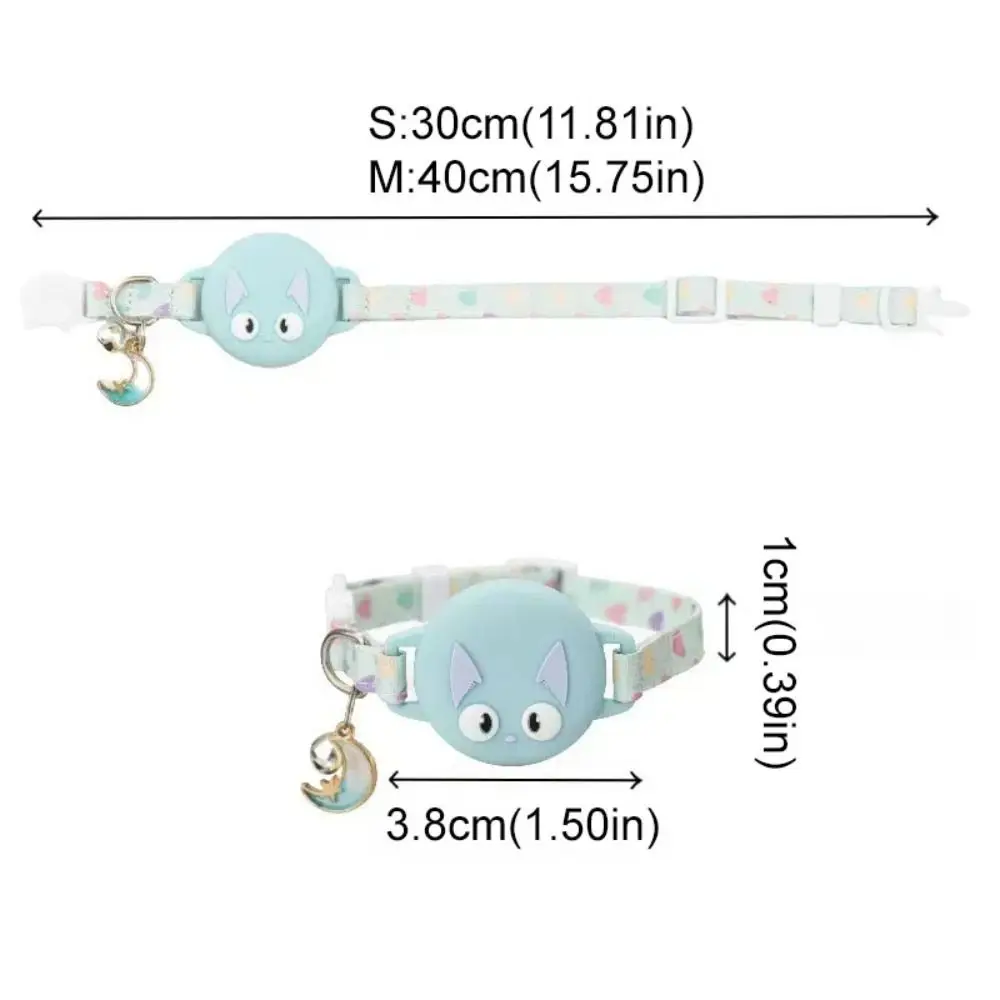 تأثير مضيء لتحديد المواقع طوق السلامة مشبك القط نمط القط موقع المقتفي الغطاء الواقي سيليكون #6