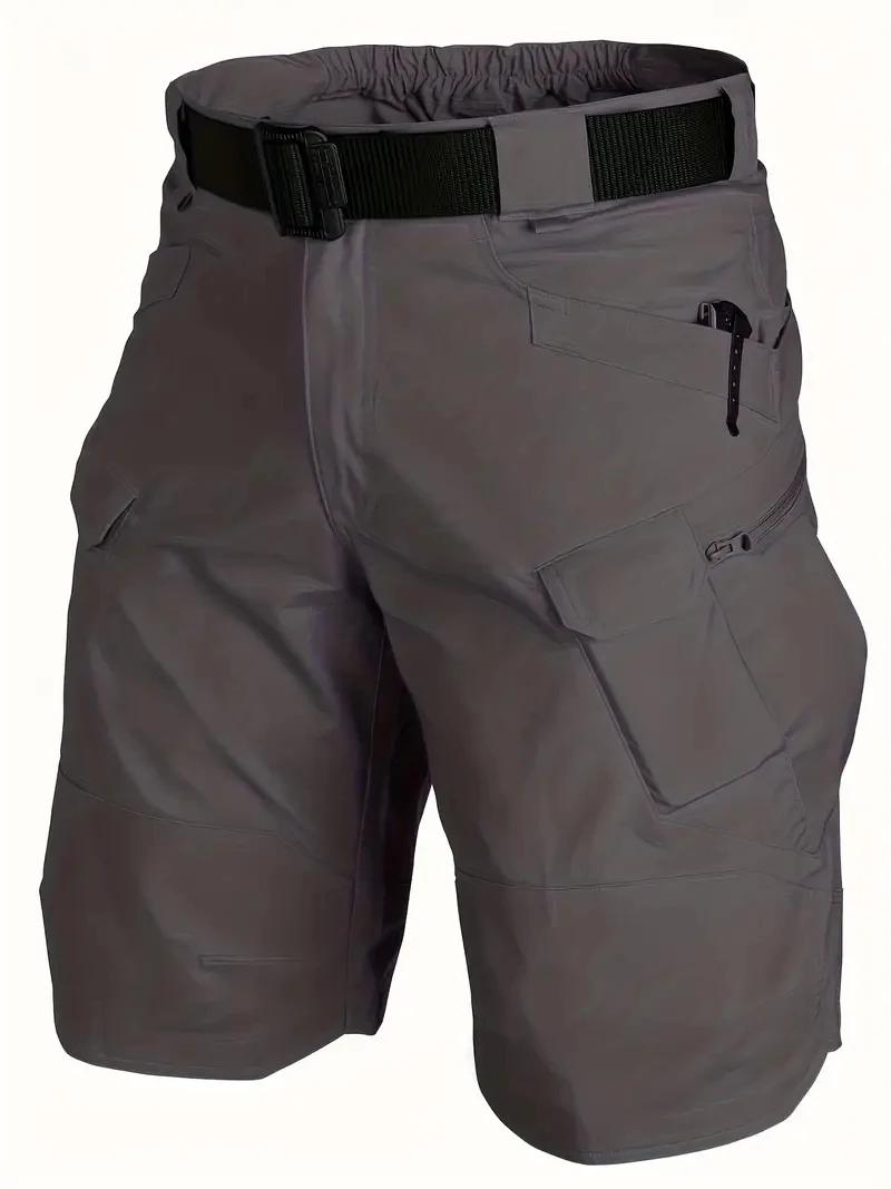 American Plus Size Summer Men Multi-pocket Shorts Outdoor Hunting Fishing Cargo Shorts Tactical Short Pants Waterproof Quick Dry