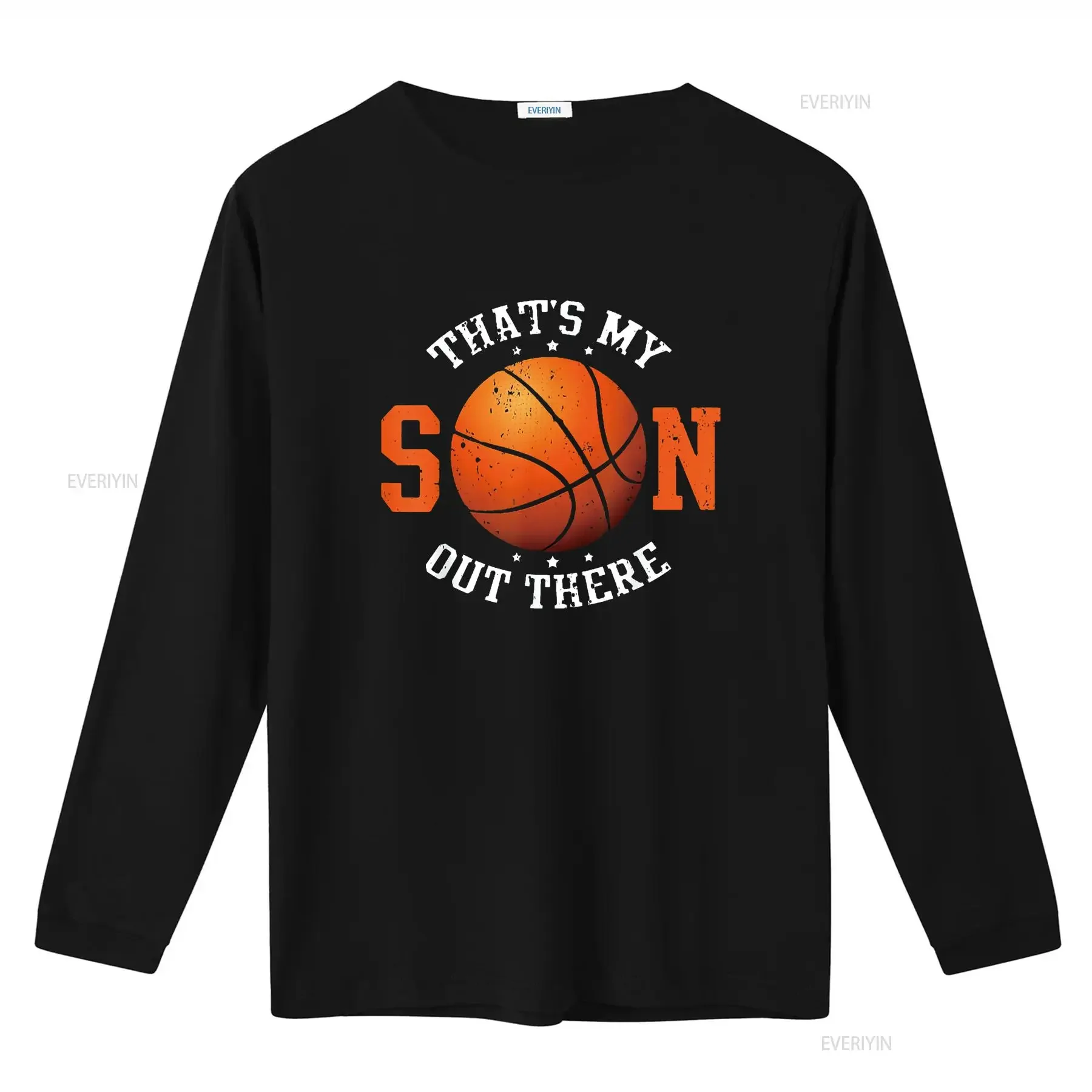 تي شيرت نسائي That s My Son Out There كرة السلة للأم والأب مضحك تي شيرت أسود 2XL عتيق مغسول ملابس الشارع أنيقة #3