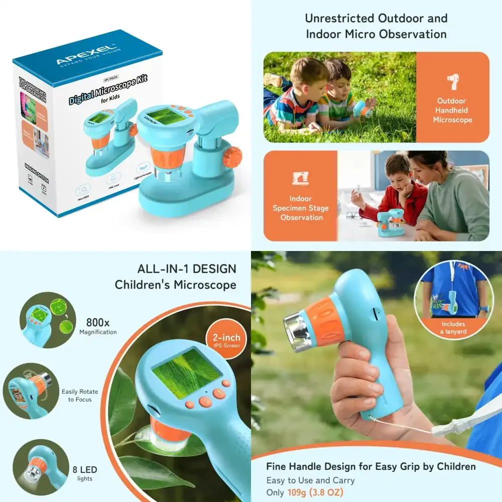 

Цифровой микроскоп и телескопическая камера APL MS201 с увеличением от 0 до 800X