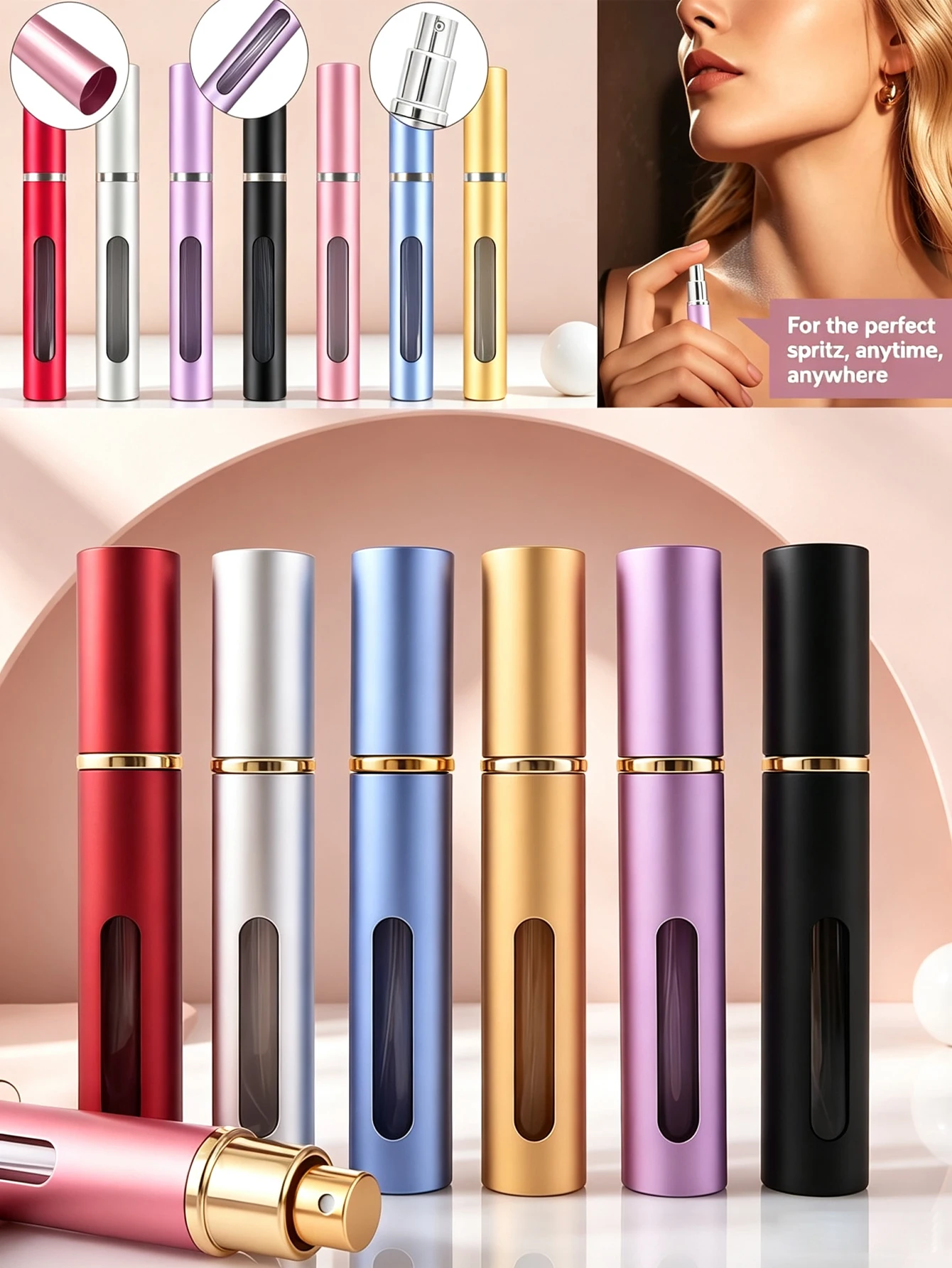 Perfume Fragrance Levels - 1 Piece 10Ml/5Ml Refillable Perfume Spray