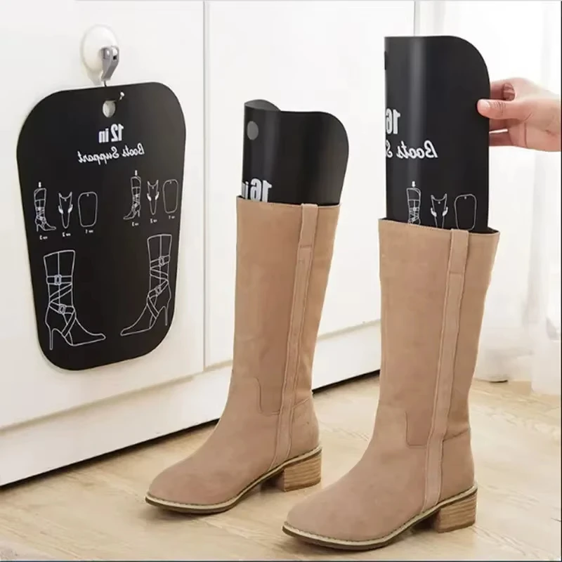 2Pcs Boot Shaper Support Plate Adjustable 8‑16Inch Reusable Boot Insert Anti‑Wrinkle Anti‑Deformation for Knee‑High Tall Boots