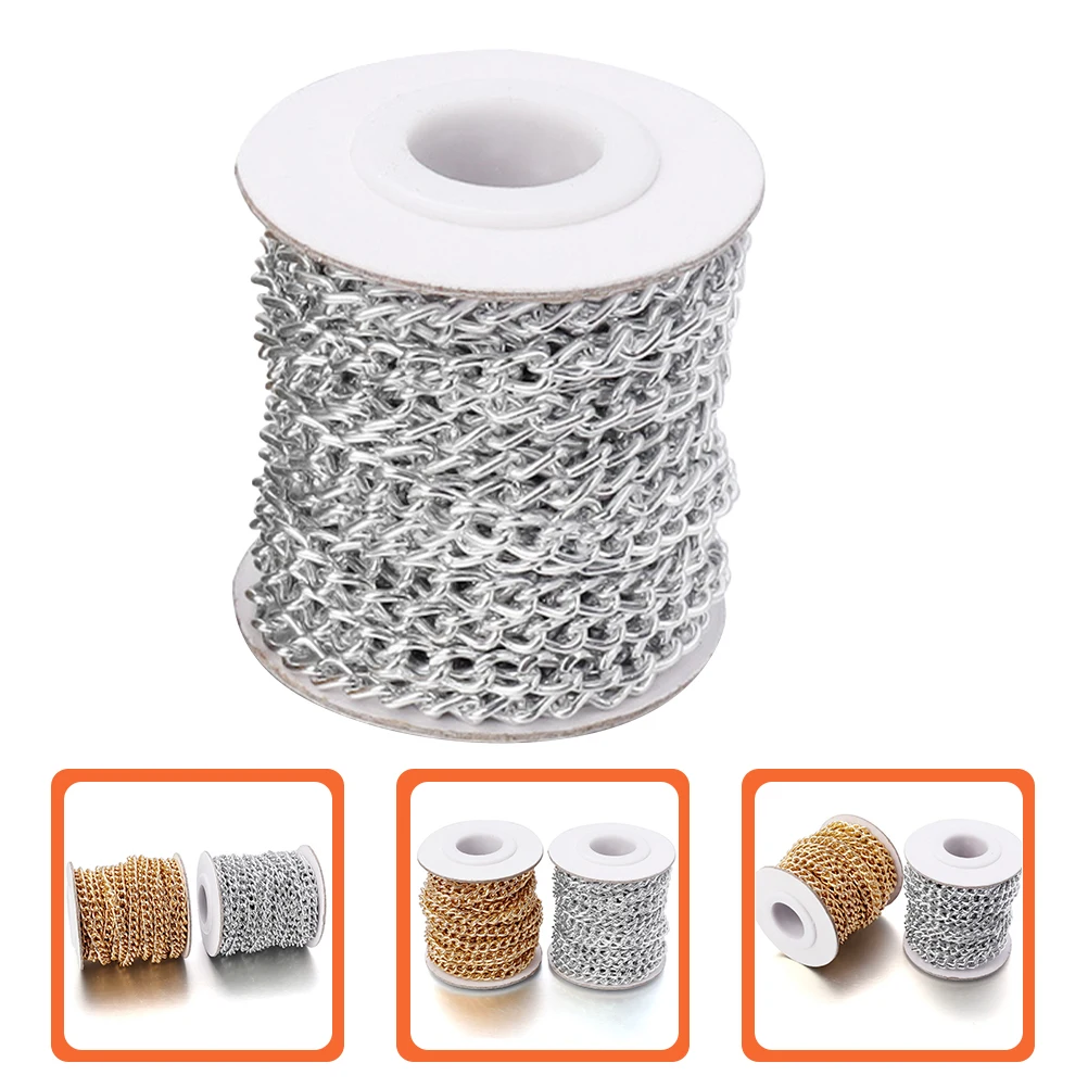 

Алюминиевая цепочка для сумок, одежды, аксессуары для рукоделия, гладкая полированная поверхность, прочная универсальная алюминиевая цепочка