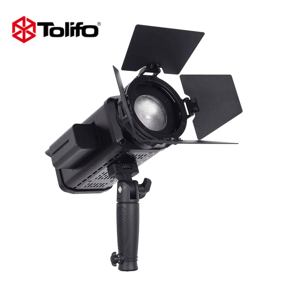 Tolifo Photo Studio Magic vision LED Spot Video Light 60W 5600K Daylight Continuous Shooting COB LED Fresnel Light