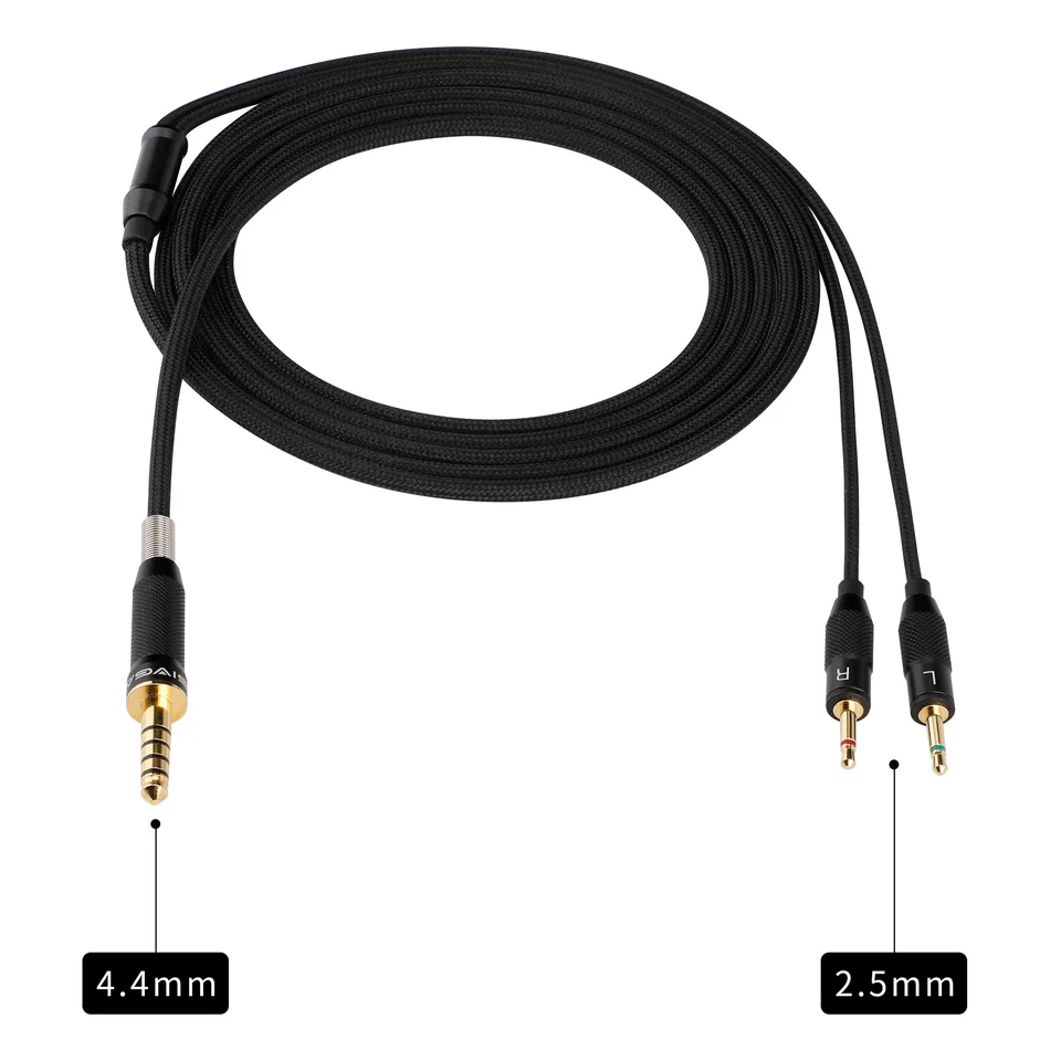 OLLO Audio S4X1.2　sivga dualバランスケーブル SIVGA Dual 2.5mm to 4.4mm Replacement Audio Cable for Phoenix