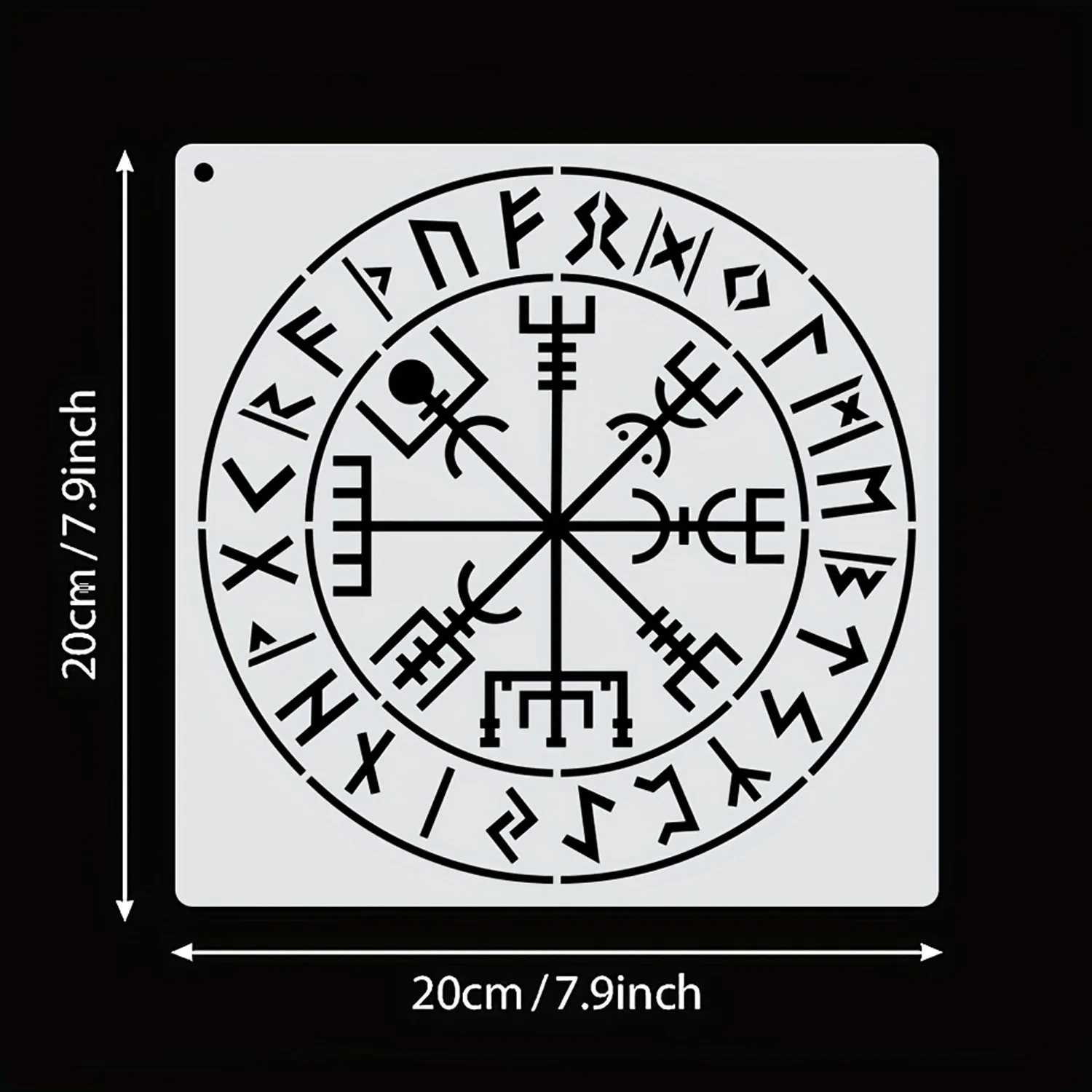 9Pcs/Set 20cm Celtic Viking Characters DIY Layering Stencils Painting Scrapbook Coloring Embossing Album Decorative Template