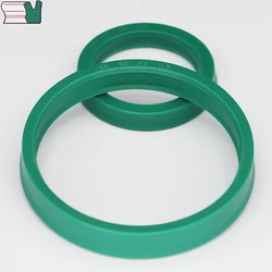 BS 8-250mm Green Polyurethane PU Sealing Hydraulic Cylinder Piston Rod O Ring Gasket Y/U Grooved Minor Double Lip Oil Seal