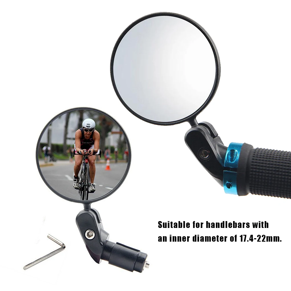 Every Angle With 360° Rotation Clear Concave Bike Rearview Mirror Convenient Loading And Unloading