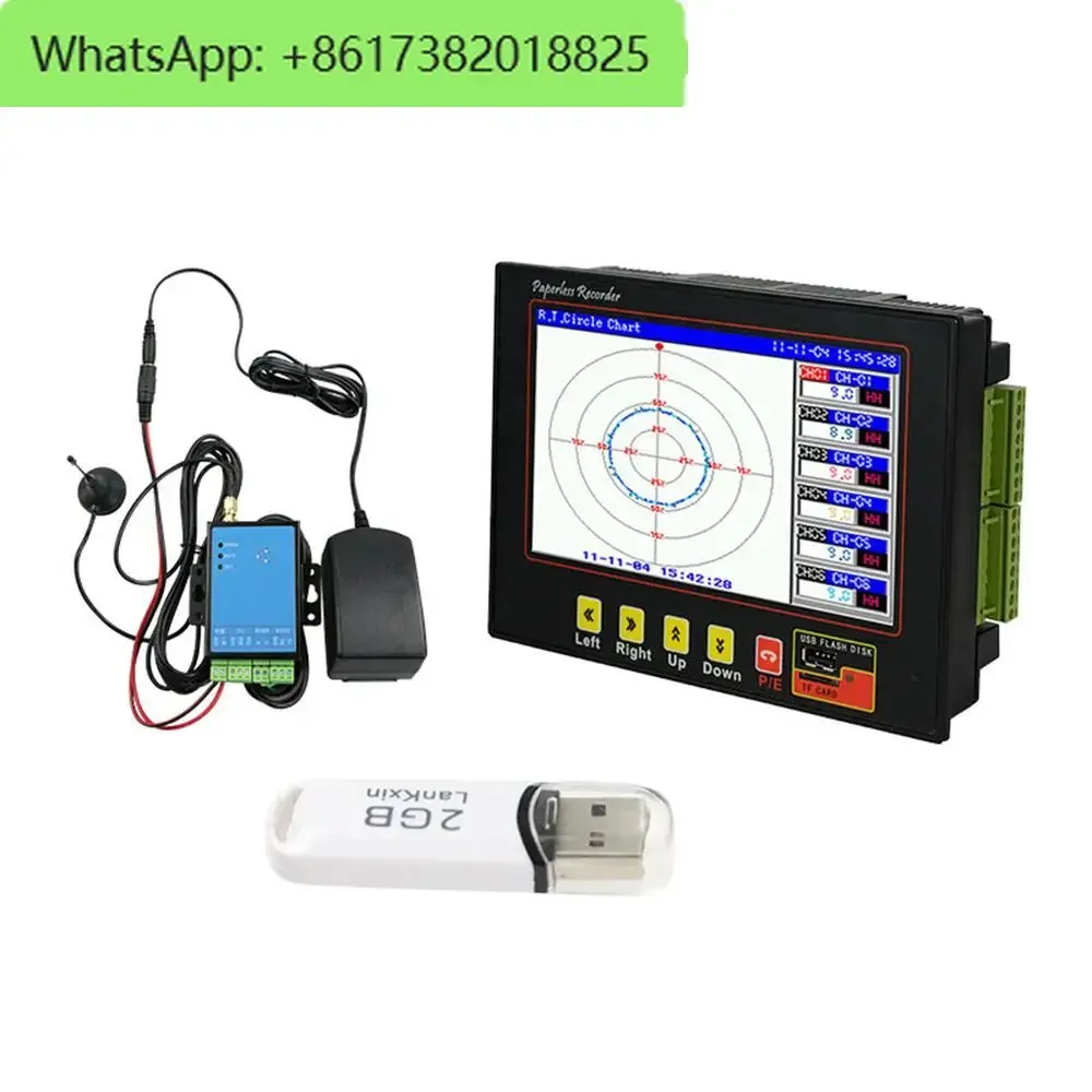 Intelligent high precision led display instrument 4-20ma temperature data recorder with RS485, USB,TF Data Save Functions