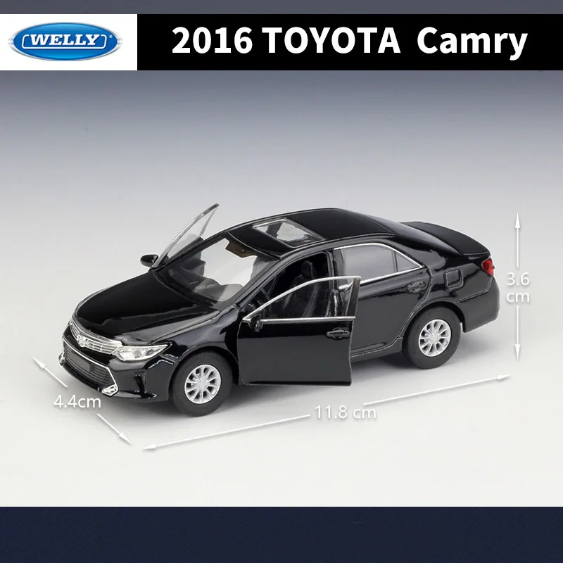 Toyota Camry โมเดลรถยนต์อัลลอยด์ของเล่นจำลองรถของเล่นโลหะโมเดลรถยนต์ดึงกลับของขวัญสำหรับเด็ก