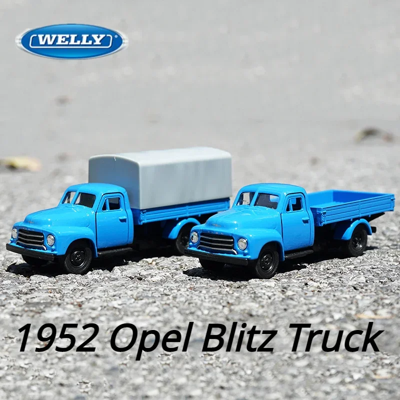 

Модель автомобиля WELLY 1:36 1952 Opel Blitz из сплава, литая металлическая Игрушечная модель автомобиля, модель высокой имитации коллекции, детские подарки