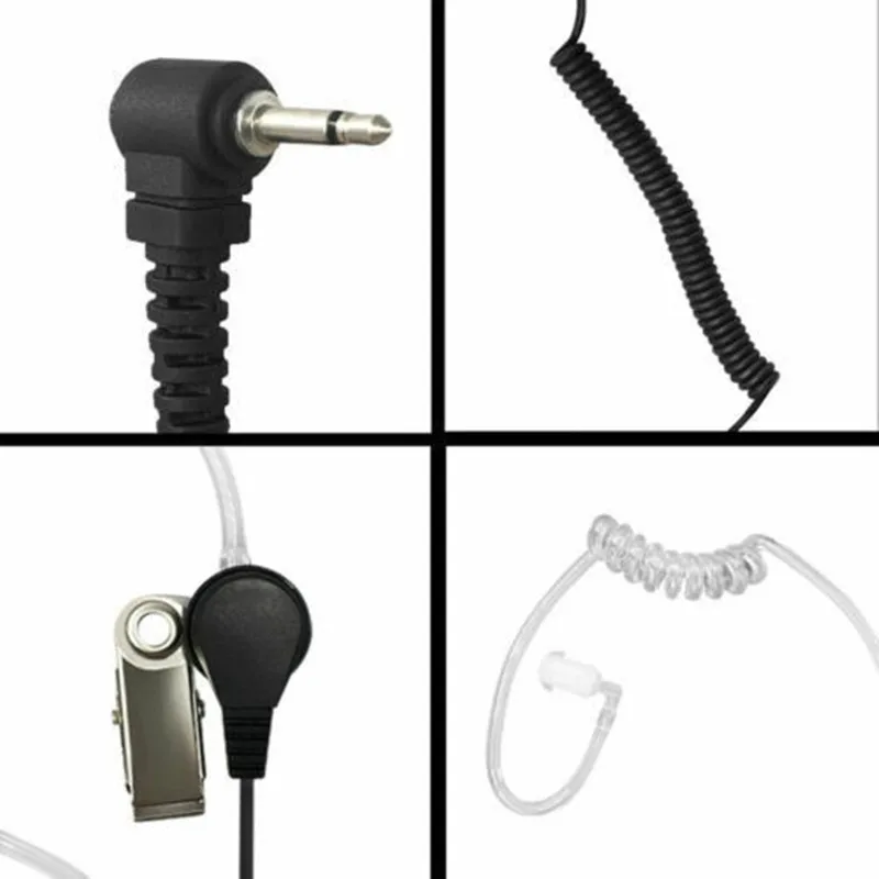 2.5mm 1Pin Listen Only Acoustic Tube Earpiece Headset Compatible with Talkabout Radio