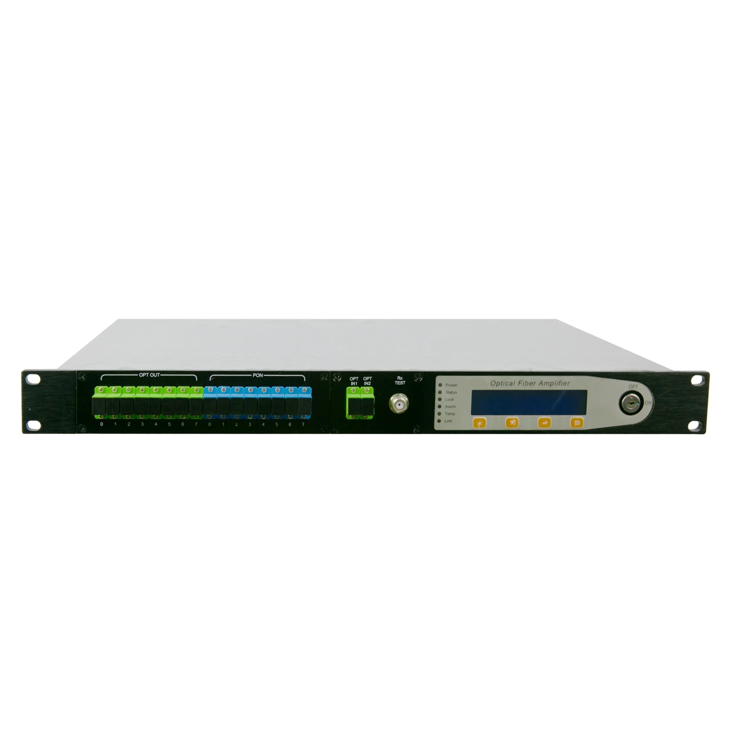 

8 Ports EDFA 19db 20db 22db 23db 24db SC APC-SC UPC 1550nm Optical Fiber Amplifier CATV