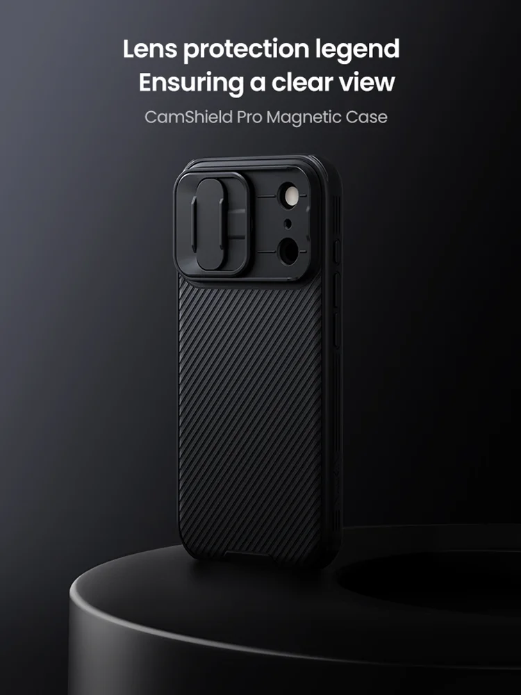 Etui Magsafe NILLKIN CamShield Prop z składaną osłoną obiektywu i podstawką do iPhone'a 18/17 Pro Max/18/17 Pro — zdjęcie produktu 7