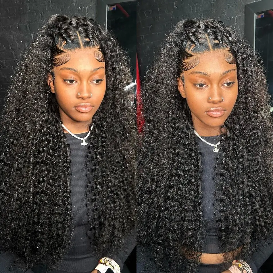 250% Hd 13x6 Water Wave Ready to Wear Human Hair Wigs Loose Deep Wave Lace Front Wig Curly 13x4 Glueless Wig For Women