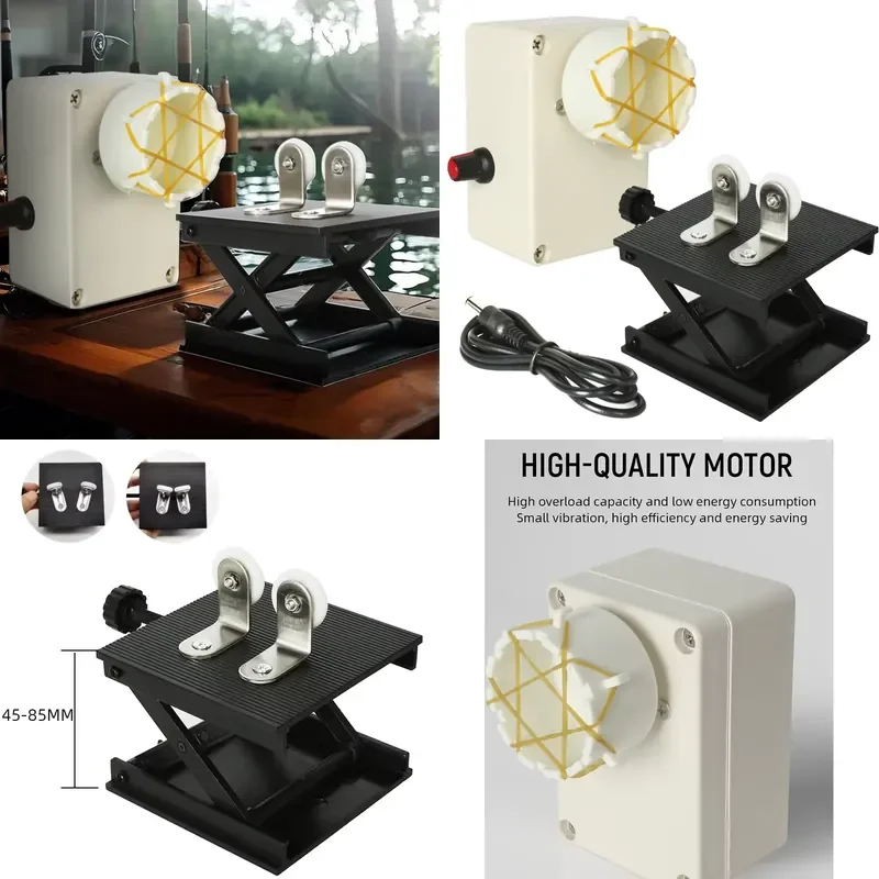 Epoxy Resin Coating Machine for Fishing Rod Wire Wrapping 0-50RPM Adjustable Speed Gluing Winding Machine