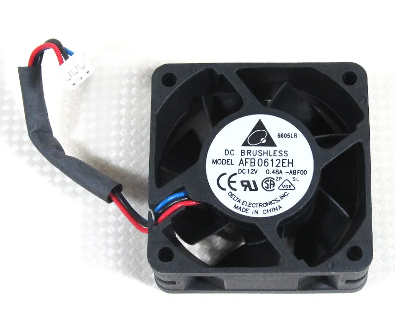 

For Delta AFB0612EH 60x60x25mm 6025 12V 0.48A DC Brushless Cooling Fan -