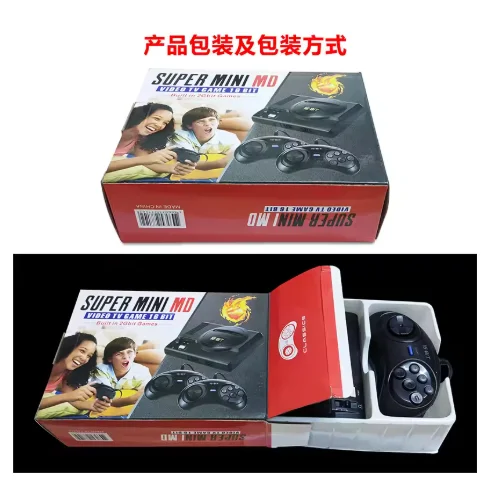 Super Mini 16-bit Video Game Console 208 Built-in Classic Games Home Retro Console with Wired Gamepad for MD208 - Image 6