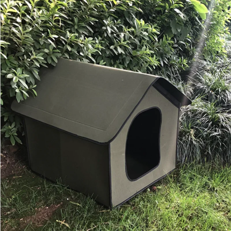 

Waterproof Cat House Removable Dog Cage Foldable Dog Bed Outdoor Enclosed Warm Dog Kennel House for Dogs Cats Pet Supplies