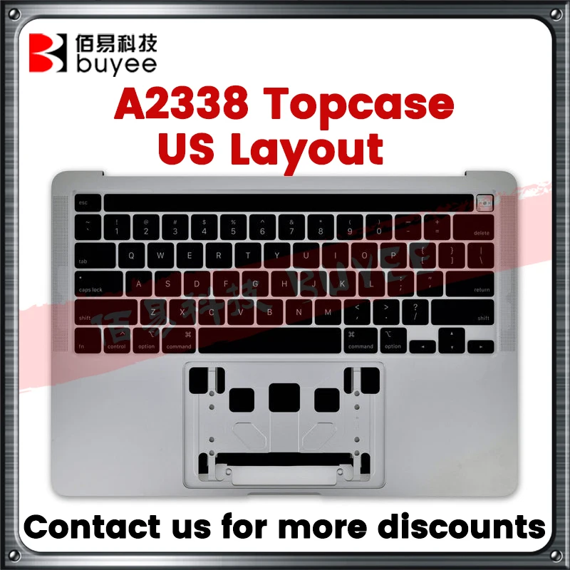 Original neue a2338 topcase us tastatur für macbook pro 13.3 \'\'a2338 laptop palmrest topcases us tastatur touch bar top case