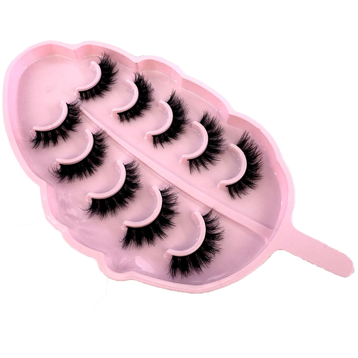 5 Paar Nerzwimpern, falsche Wimpern, natürlich/dick, lange Wimpern, weich, flauschig, dünn, 3D-Wimpern, Wimpernverlängerung, Make-up-Tools – Detail 6
