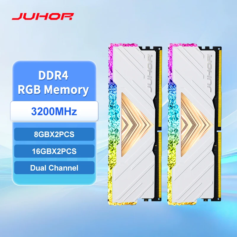 JUHOR 8GB DDR4 メモリ 3200MHz 2枚セット JUHOR Memoria Ram ddr4 16GBx2 8GBx2 デスクトップメモリ Udimm DDR4