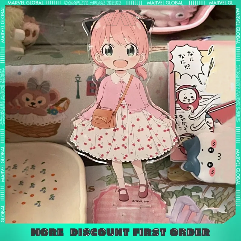10cm/3.94in SPY FAMILY Ania Fashion Show Acrylic Stand Anime Peripheral High Quality Desktop Display Ornaments Fan Gift Girl Toy