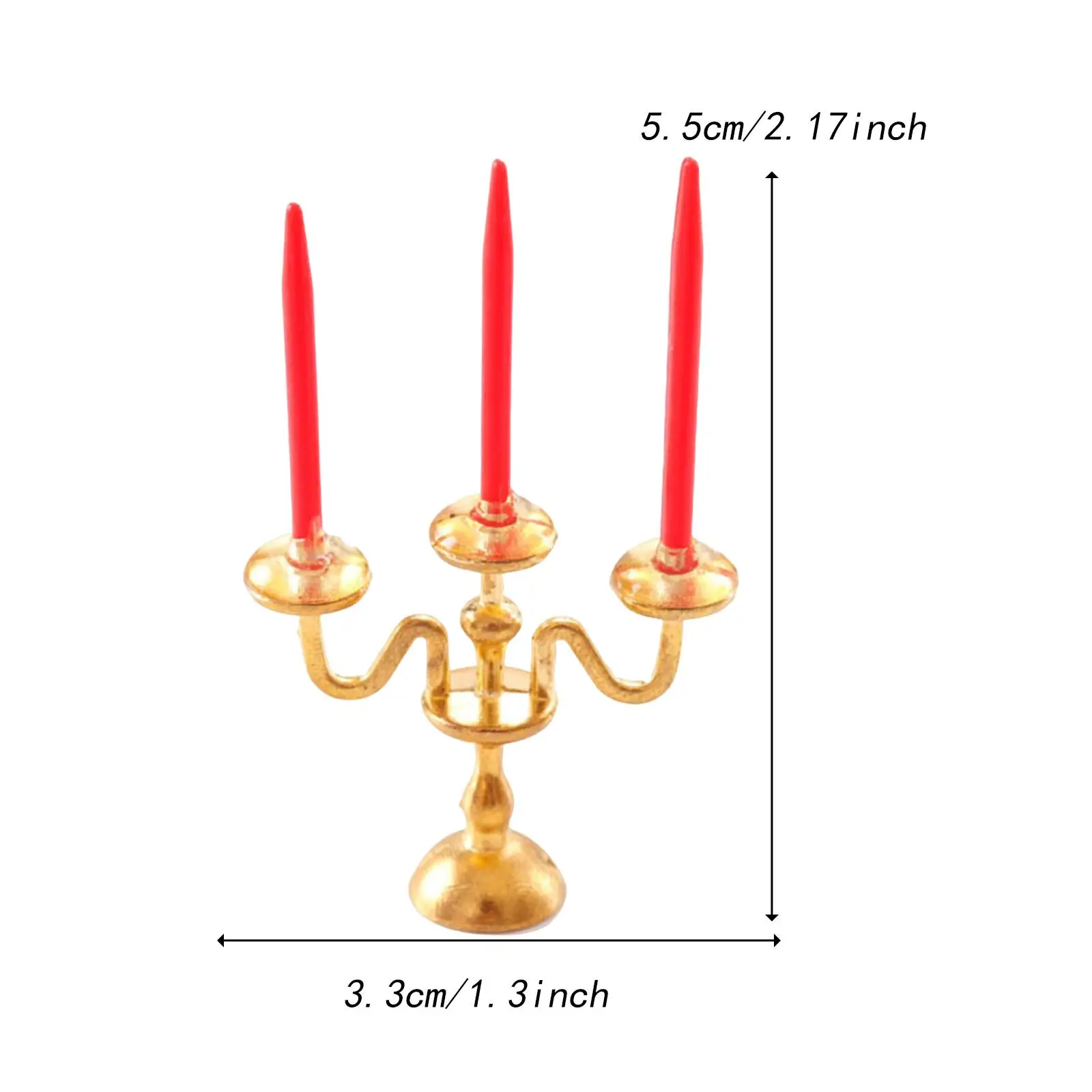 Bougeoir pour maison de poupée, échelle 1:12, meubles miniatures, modèle mignon pour Table
