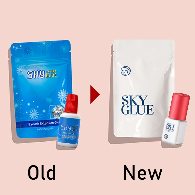 1 Bottle Korea Sky S+ for Eyelash Extensions Adhesive 5ml Red Cap Fast Dry Original Sealed Bag Beauty Makeup Professional Tools