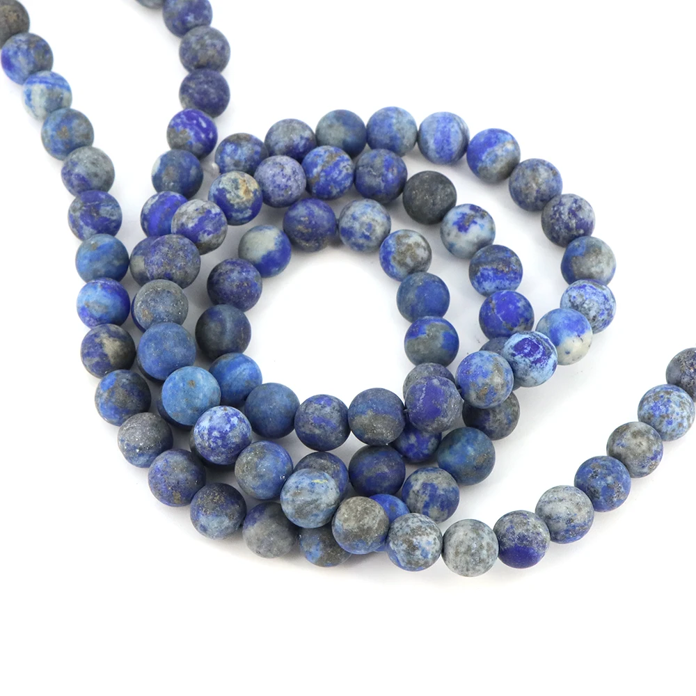 4/6/8/10 مللي متر ماتي الخرز الحجر الطبيعي الفيروز الأفريقي جمشت شفاء كريستال فاصل جوهرة حبة صنع المجوهرات سوار ذاتي الصنع هدية