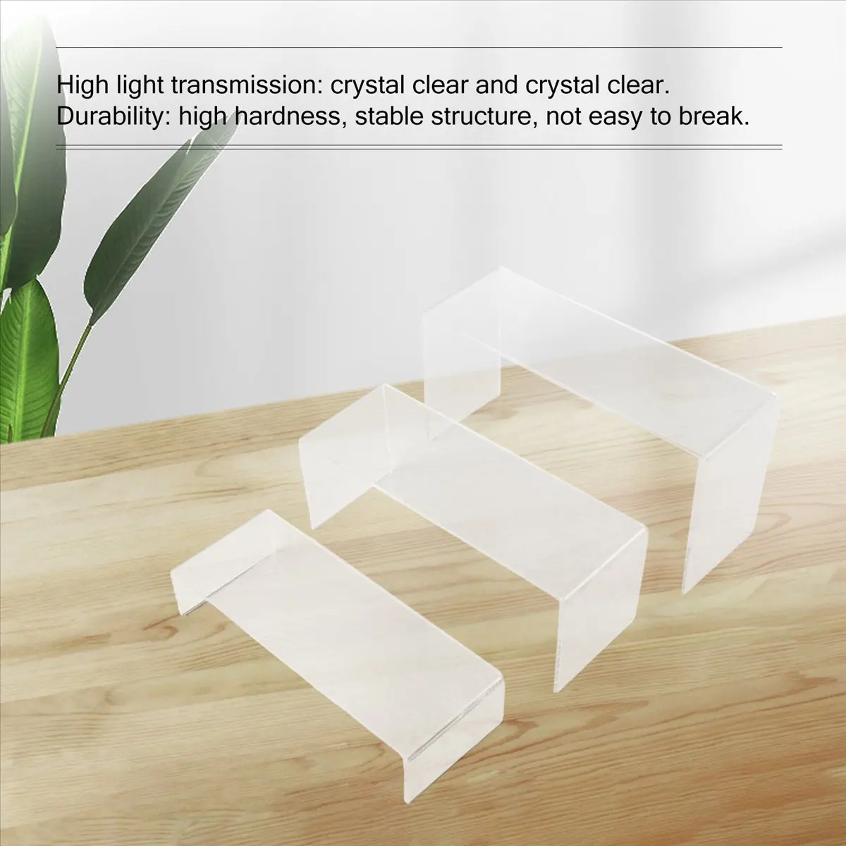 3 Tier Acrylic Clear Display Stand Riser Showcase Jewellery Cosmetics Makeup Collection Display Storage Rack Organiser Holder
