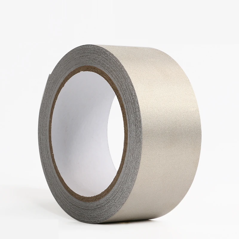 20 Meter Silver Conductive Fabric Cloth Tape Single-Sided Laptop Cellphone LCD EMI Shielding Adhesive Tape