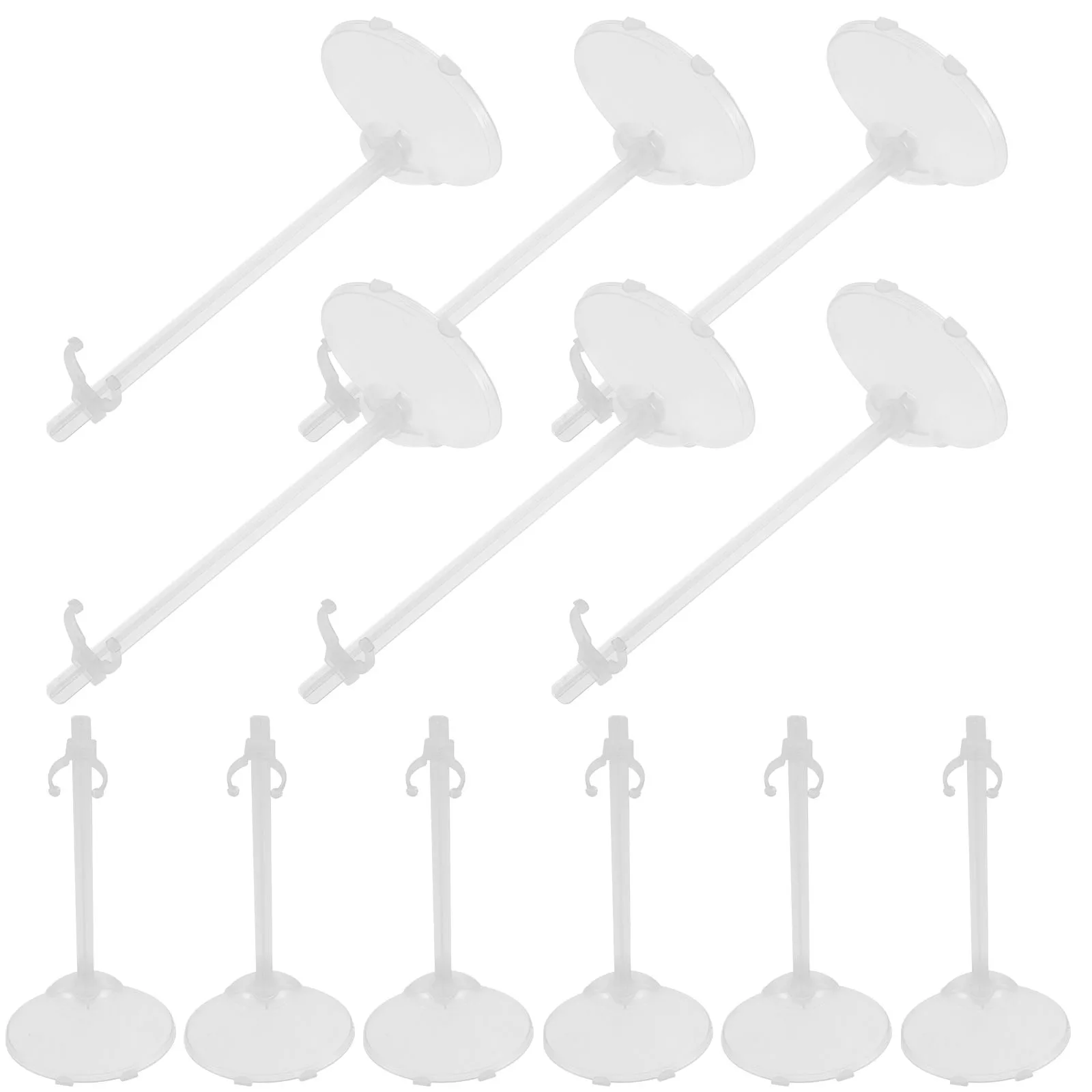 

15 Pcs Rack Figurine Support Accessories Display Toys Shelf Tabletop Cabinet Premium Plastic Kids Room