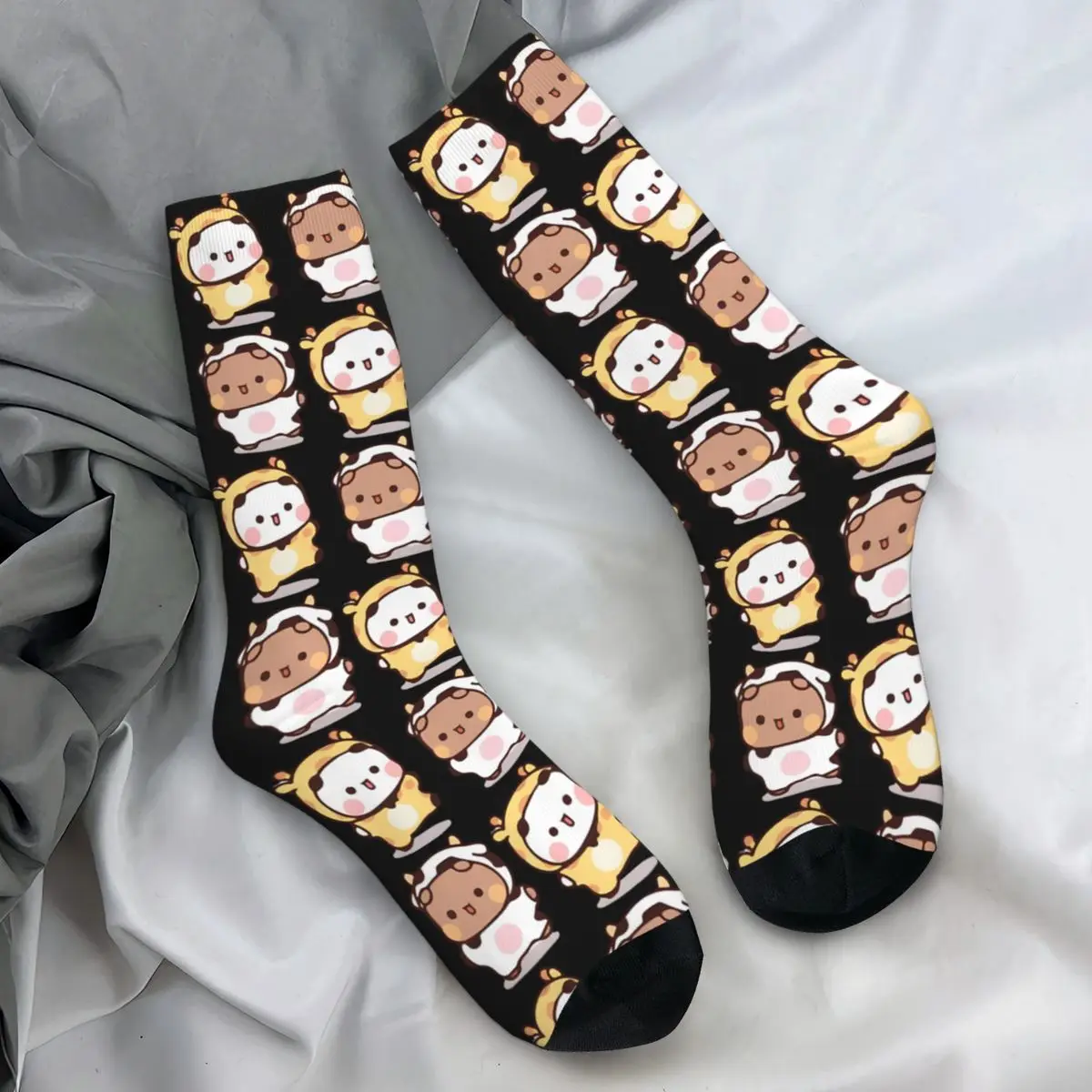 Women Men Socks Bear And Panda Bubu Dudu Balloon Skateboard Stockings Winter Fashion High Quality Socks Design Skateboard Socks