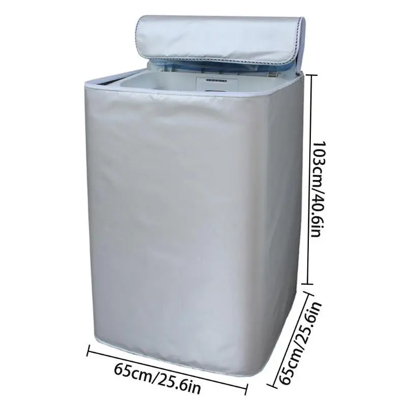 

E8BD Washer Cover for Washing Machine Waterproof Dustproof Sun-Proof (Basic Silver)