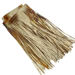 91cm long 15/30cm Double-sided PU Leather Tassel Beard Fringe Lace Sewing Material for Clothing Trim Bag Crafts Accessories