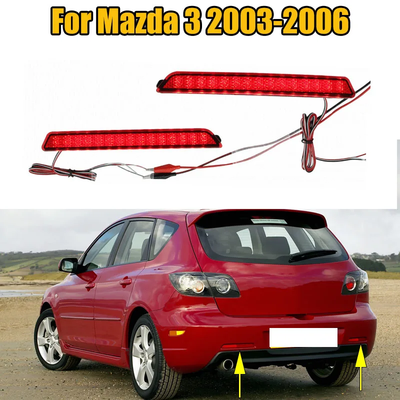 

Задний бампер для Mazda 2003, 2004, 2005, 2006, 1 пара