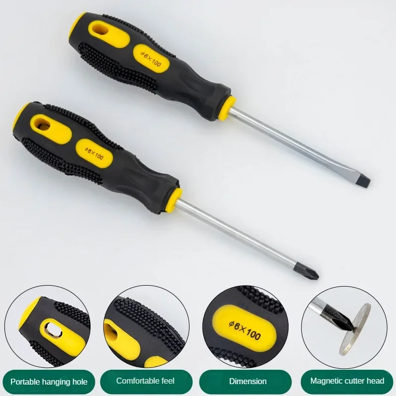 Multipurpose Handle Screwdrivers Electrician Insulated Security Repair Hand Tools Screw Driver Cross/Straight Type Screw Driver