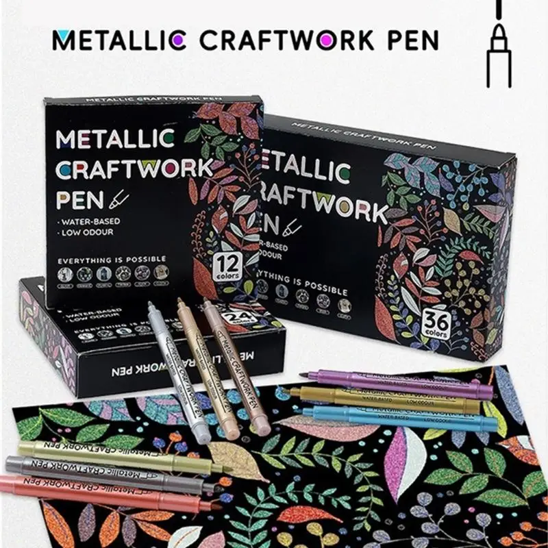 Acrylic Markers Set Professional Colors For Artists Students Drawing Sketching Craft Projects Practical Storage Case D2RC