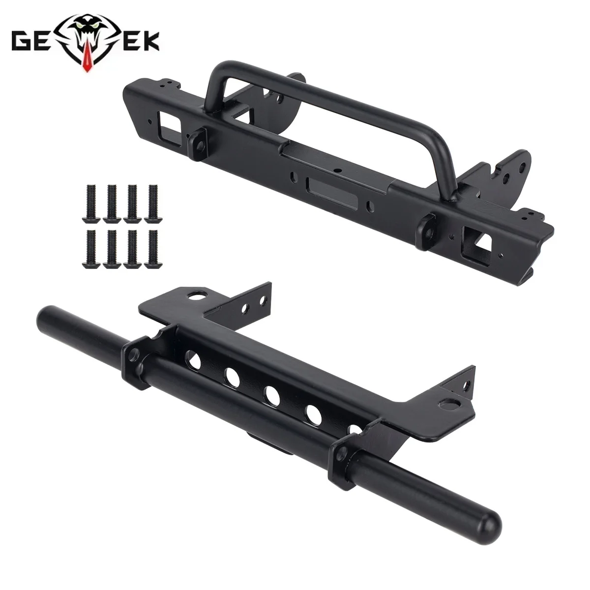 Metal Front Rear Bumper Set for 1/10 RC Crawler Car Chassis LCG Vanquish VS4-10 Phoenix Upgrade Parts