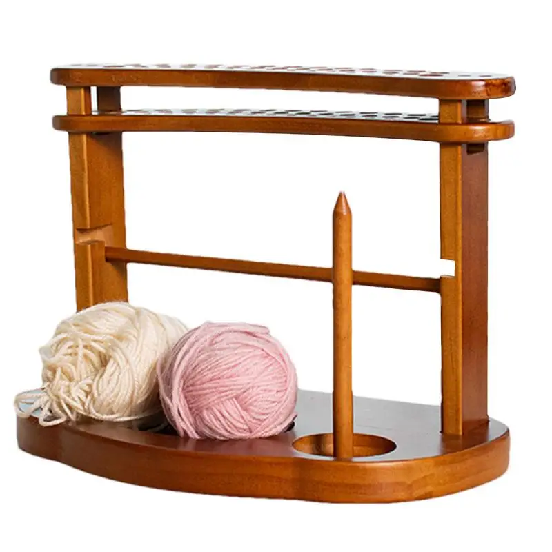 Yarn Ball Holder Large Capacity Yarn Dispenser Double-Layer Yarn Ball Holder For Efficient Yarn Storage