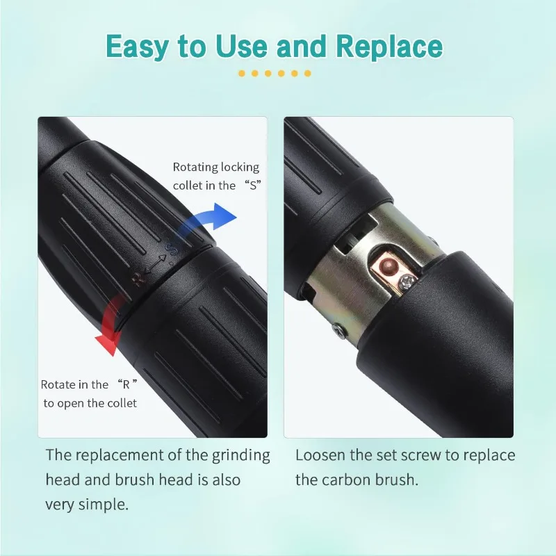 STRONG102L Drill Pen 35K Micromotor Handpiece for STRONG 210 90 207b Control Box Electric Manicure Machine Jewelry Nail Tool