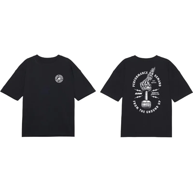 Hot Sale Cotton Workout Shirts Mens Oversized Gym T Shirt Breathable Vintage Graphic Shirts Oversized Short Sleeve Top 2026