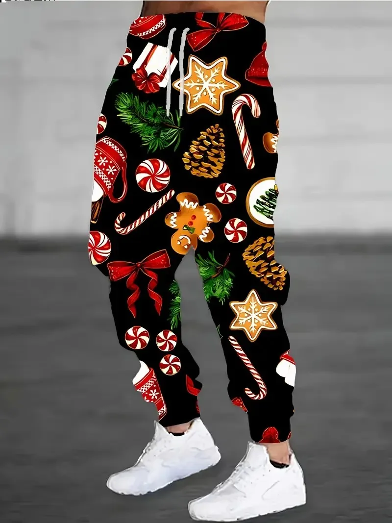 

The new men's trousers for Spring and Autumn 2025 are street casual fashionable soft and comfortable with 3D candy prints