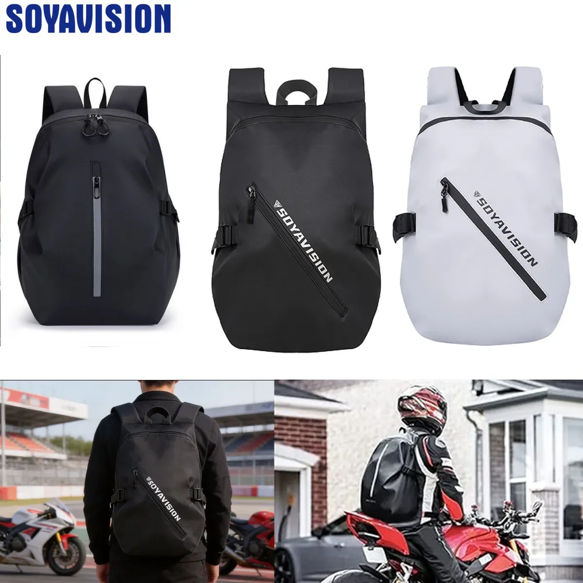 Waterproof Outdoor Riding Cycling Bags Motorcycle Helmet Backpack Travel Laptop Backpacks Large Capacity Backpack ﻿