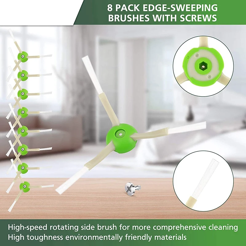 Pièces de rechange compatibles pour Irobot Roomba I & E Series, I7, I7 +, I3, I3 +, I4, I6, I6 +, I8, I8 +, E5, E6, E7, Robtiendra cs