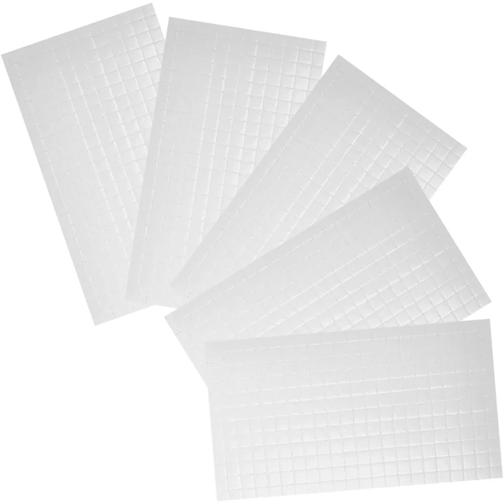 

5 Sheets Foam Square Stand Tape Double Sided for Crafts Dual Adhesive Dots Squares Tools