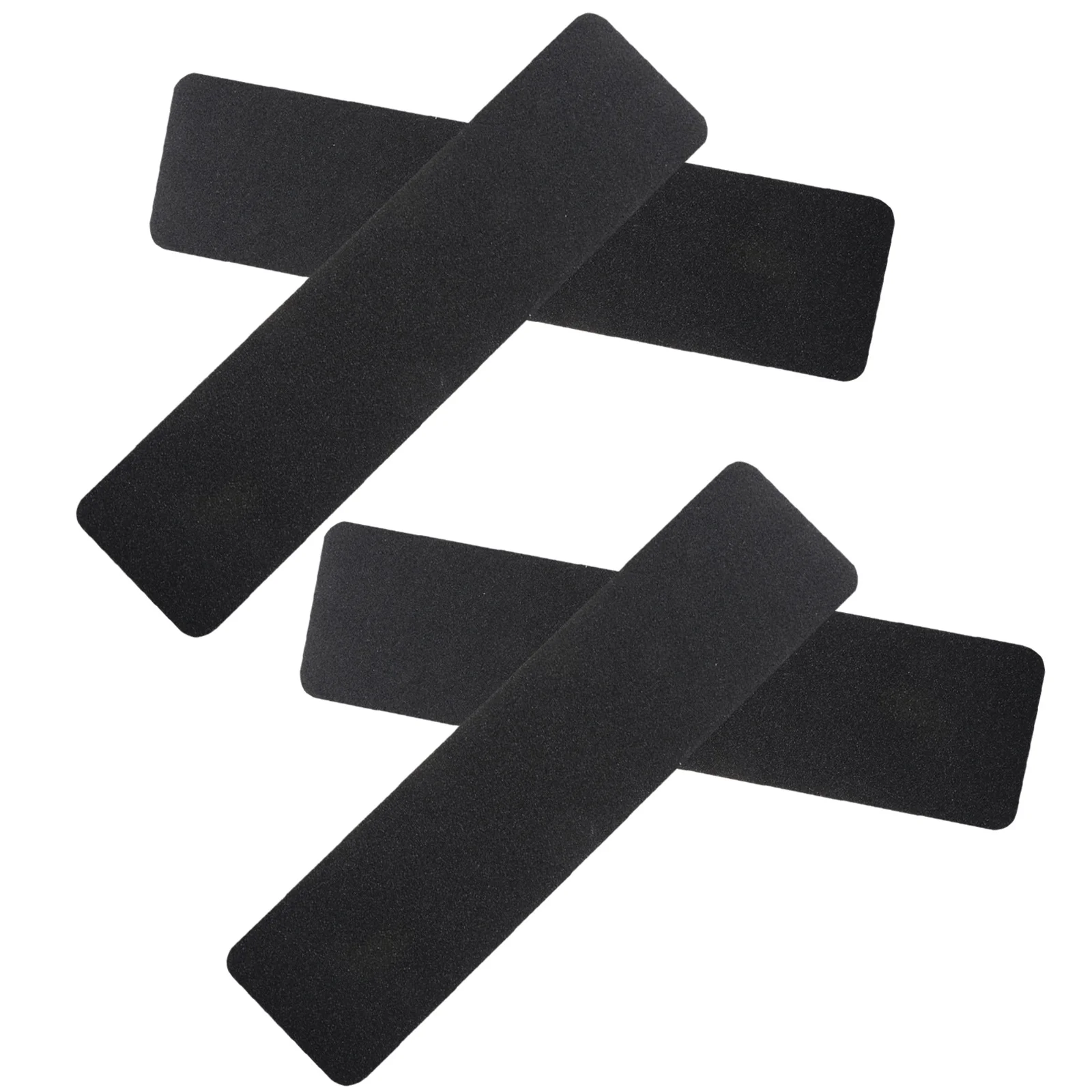 

4pcs Pvc Anti-Skid Stair Tapes Black Non-Slip Grip For Indoor Outdoor Steps Showers Decks Ladders Waterproof Safety Tape